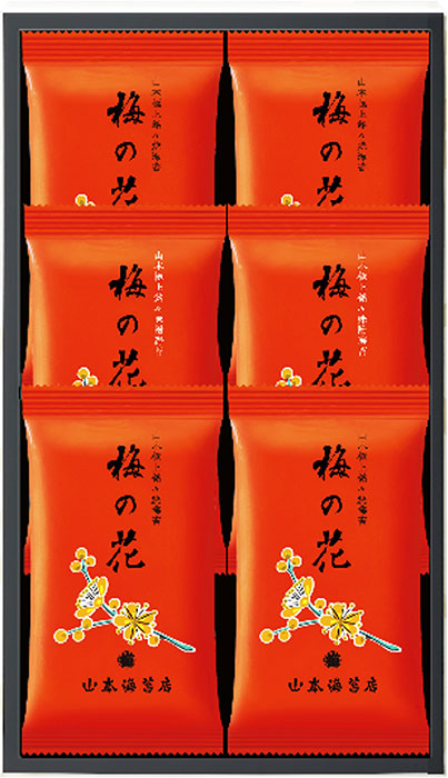 「梅の花」焼海苔・味附海苔　6袋入詰合せ